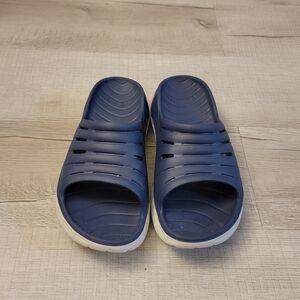 Men's Navy Slide Sandals
